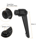 8 Piece Adjustable Clamping Lever Handles Set With M8 Female Thread Knobs Rotating Screw Locking Quick Release Ratchet