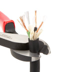 7-Piece Pliers Set With 6-In Bent Long Nose, 7-In And 8-In Long Nose, 7-In Diagonal Cut, 8-In End Cut, 8-In Cable Cutting, And 9-1/2-In Lineman's Pliers cutting cable