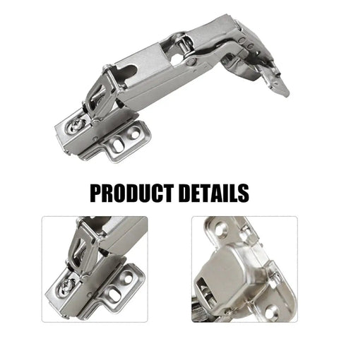 Heavy Duty 175 Degree Hydraulic Closet Door Hinges With Silent Damping For Wardrobe And Cabinet Doors Concealed Soft Close Hinge