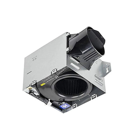100 CFM Bathroom Exhaust Fan With Edge Lit Dimmable LED Light, Energy Efficient Brushless DC Motor, shown unmounted
