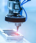 Blunt Tip Dispensing Needles 2 Inch 23G 25 Pcs with Luer Lock used for precise ink application in industrial setting