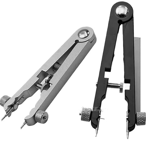 5 Piece Watch Repair Kit For Bands And Spring Bars, Pin Remover Tool, Band Opener, precision metal tools, silver and black finish