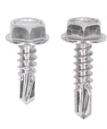 Go To Self Drilling Hex Washer Screws Kit 4.8x16mm And 4.8x19mm, 100 Pieces Stainless Steel Fasteners For Home And Office Repairs
