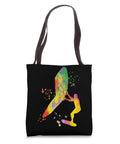 Colorsplash Watercolor Wing Foil Tote Bag For Wingsurfing And Wingboarding Dope 16 By 16 Inch Carryall With Man Wingboard Design