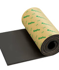 High Density Closed Cell Acoustic Foam Sheets That Hit Different At Muting Echoes And Keeping Your Space Dead Quiet With Super Grippy Self Adhesive Backing For Fast Setup rolled with adhesive backing, black color, 12 x 71 inch size.