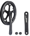 Crankset 170mm 48T Square Taper Aluminum Arm Ride Ready Universal Fit For City Fat EBikes And Folding Bikes 6 7 8 Speed Compatible Includes Chainring And Accessories, showing crank arms and black chainring.