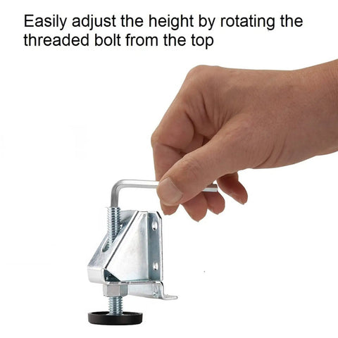 Heavy Duty Leveling Feet For Furniture And Cabinets, 4 Pack, Galvanized Steel, 7/16 Inch Wide, 0.4 Inch Shaft, Adjustable 0 To 2.5 Inches, Free Swivel Base, Each Leg 200 Lbs, Total 800 Lbs, Ideal For Uneven Floors, Easy Home Upgrade, hand adjusting leveling foot