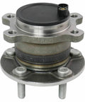Rear Wheel Hub Bearing Assembly Pair for Ford Transit Connect 2014 2018 Two Piece Set with ABS Sensor, front view.