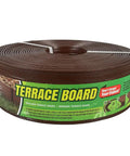 Landscape Fabric Edging And Fencing Brown 3 Inch By 40 Foot With Dope Wood Grain Texture coil for mulch beds and defined borders