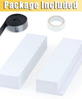 2 Pack U Shape Window AC Foam Block With Weather Seal Tape Curtain Side Draft Stopper Stop Cold Drafts And Air Leaks All Season Insulation For Midea Window AC Units