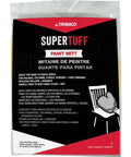 Packaging of Super Convenient Painters Mitt With Thumb Lets You Tackle Hard To Reach Spots On Railings Columns Fences Screens Fast Replaces Brushes And Rollers Double Lined Keeps Your Hand Clean And Dry One Size Fits Most.