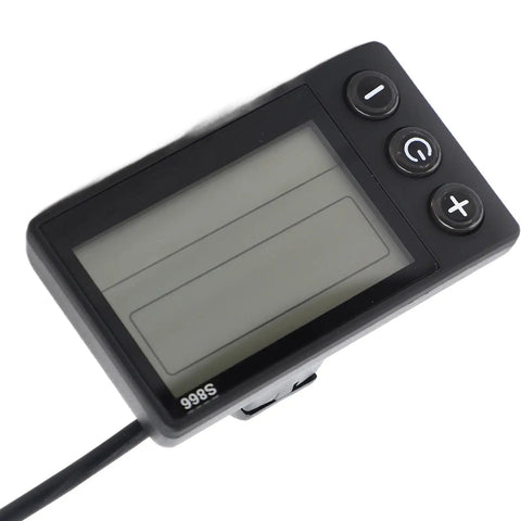 Must Have LCD Display For Electric Bikes And Scooters With Large Backlit Screen Waterproof Handlebar Mount Easy Install Real Time Ride Stats SM Plug 24V 36V 48V Compatible
