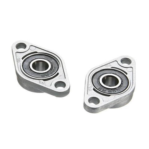 Sick Zinc Alloy Rhombic Flange Bearing Units for 3D Printers with 8mm Bore Size and Easy Installs on Flat Surfaces using Pre Assembled Ball Bearings for Smooth Motion and Value so You can Save Cash getting This 2 Pack because It Is Reliable. 2 pack 8mm zinc alloy flange bearings