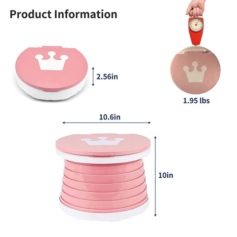 Foldable Toddler Travel Potty With Disposable Bags For Road Trips And Car Rides Totally Portable Toilet For Kids On The Go Emergency Training Seat And Storage Bag