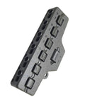 Solid Build And No Sweat Wiring 1 In 6 Out Led Strip Light Terminal Block Splitter featuring push-in module, gray design.