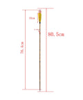 30 Inch Carbon Arrows For Compound Recurve And Traditional Bows With 4 Inch Turkey Feather Fletching 500 Spine dimensions shown