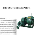 1000W Water Turbine Generator For Creek And Micro Hydro Horizontal Outdoor Hydroelectric Power Generator Off Grid 220V 1KW Output 10 To 25 M Head 500 To 1500 RPM Rugged Cast Iron