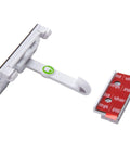 Adhesive Cabinet Latch Set 4 Piece For Childproofing White Peel And Stick Easy Install No Tools Required For Most Cabinets