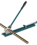 Din Rail Cutter Dual Groove Tool For Slotted Steel Aluminum Iron And PVC Guides With 50cm Ruler Sliding Baffle For DIY