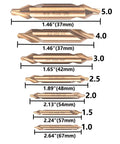 Seven Piece Cobalt Center Drill Bits Set With M35 Pro Grade High Speed Steel 60 Degree Center Drill Bits Kit sizes 1.0 to 5.0