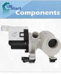 Washer Drain Pump Motor Assembly Replacement For WFW9550WW00 Washing Machine Fits WPW10730972 850024 Water Pump Assembly