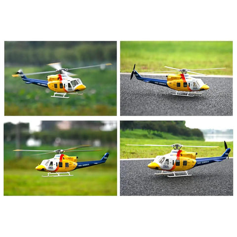 Four angles of 470 Class RC Military Helicopter With GPS Positioning And Auto Return, 2.4G 6CH, 3D Flight, outdoor setting