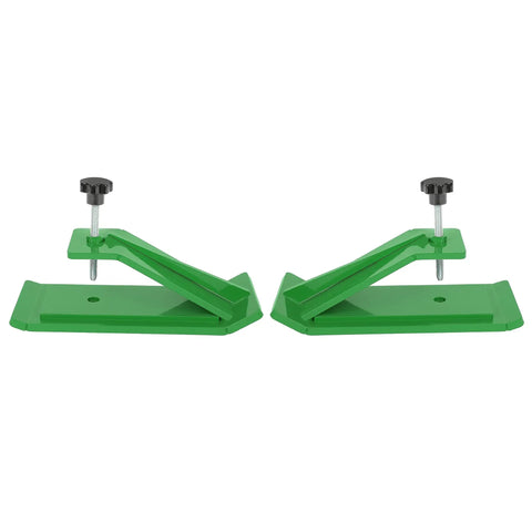 Two Pack Universal Tractor Bucket Edge Protectors For Most Loaders, Built Tough On Heavy Duty Steel With Durable Green Powder Coating