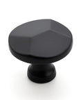 Single knob from 25 Pack Matte Black Round Cabinet Hardware Knobs Solid Zinc Alloy One Hole Drawer Pulls For Kitchen Cabinets And Bathroom Furniture Dresser Knobs Dope Durable Easy Install Sleek Modern Look