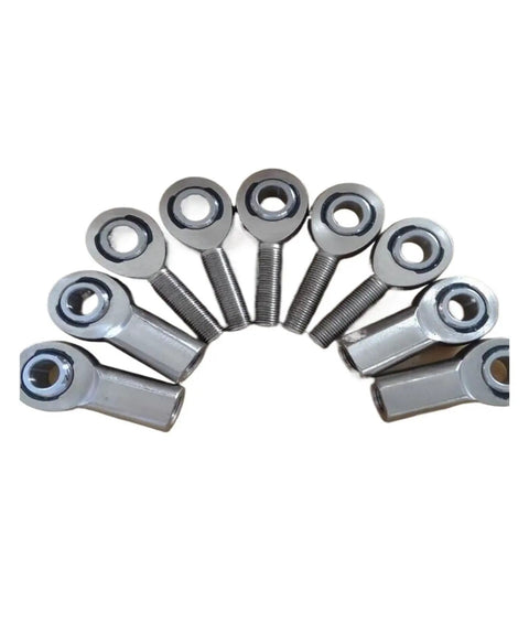 Two Pack Male Rod Ends And Heim Joints Right Hand M20x1.5 Threads, chromoly steel construction, arranged in a circle.