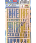 High Grade 1/12 Scale Plastic Model Kit Replacement Ball Joint Links In Natural Flesh Tone hip connector parts on sprue.