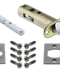 Components of Prairie Plate With White Porcelain Lead Crystal Knob Door Passage Set In Antique Pewter, backset hardware included