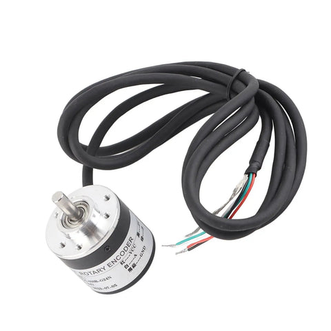 Two Phase AB Quadrature Encoder 600P/R Magnetoelectric, 6mm Shaft, 5V-24V Power, Ultra High Precision for CNC Robotics and Motion Control