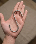 Heavy Duty Stainless Steel S Hooks For Hanging Plants, Utensils, Pots And Clothes, 30 Pack, 3.4 Inch Length, 1.2 Inch Opening in hand