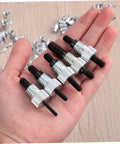 Get Your Project Done Fast With This Epic 86Pcs Heavy Duty Rivet Nut Tool Kit Featuring Versatile Rivnuts For Electrical Assembly And Duct Laying So You Can Bolt Steel Metal Like A Pro Today. M5 and M7 aluminum rivet nuts in hand