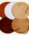 Large Lazy Susan Table Turntable Round Dining Tray 360 Degree Swivel Plate 30 40 50 Inch Easy To Clean Reddish Brown Variety