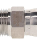 Heavy Duty 316 Stainless Steel 3/4 Inch Male NPT To 37 Degree JIC Swivel Adapter Built Like A Tank For Rock Solid Zero Leak Performance On Tough Rigs That Demand Real Grit, showing threaded end and swivel connection.