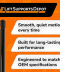 2 Pack Liftgate Hatch Gas Struts For RX350 2007 Through 2009 SUV Heavy Duty Lift Supports with text overlay