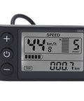 LCD Display For Electric Bikes S866 Ebike Panel 24V 36V 48V With Waterproof Plug All In One Handlebar Mount 22.2mm