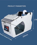 Automatic Label Peeling Machine With Digital Display For Paper Tubes Fast 130 Mm Per Second Speed, dimensions 280mm x 174mm.