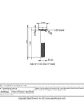 Pack Of Ten 1/4-20 By 1 1/2 Inch Grade Two Pure Titanium Hex Head Bolts Hella Tough detailed technical drawing with dimensions.