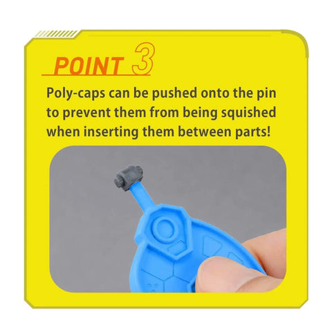 Parts Separator Tool For Hobby Model Kits, Glue-Free Assembly, multi-color runner, showing poly-cap use for precise cuts