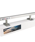Professional Fingerboard Flat Rail Prop For Finger Skateboard Made Of Stainless Steel, 10 Inches Long, on display with packaging.