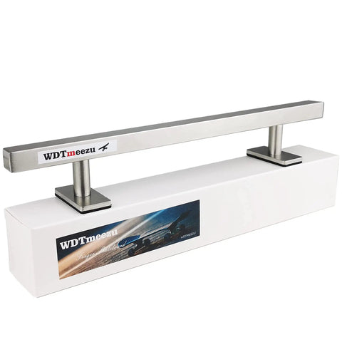Professional Fingerboard Flat Rail Prop For Finger Skateboard Made Of Stainless Steel, 10 Inches Long, on display with packaging.