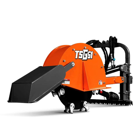 PTO Powered 3 Point Hydraulic Stump Grinder For 35 To 60 HP Tractors With 24 Inch Cutting Wheel And 16 Carbide Teeth Model TSG61