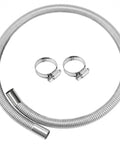 One Inch Stainless Steel Diesel Heater Exhaust Pipe Kit 39 Inch Long With Two Clamps 25mm Inner Diameter Fits 18 To 29mm Hose