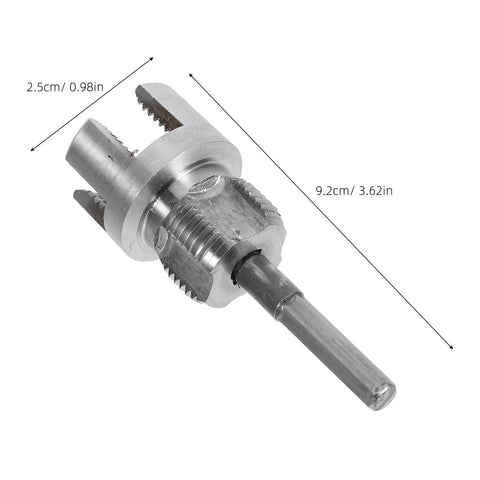 Heavy-Duty Electric Pipe Threader Tool Carbon Steel Tap Die Set, 9.2cm long, precision for plumbing internal/external threading.
