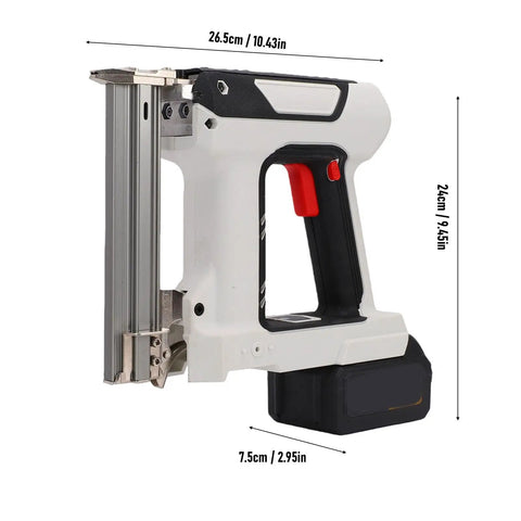 Heavy Duty Cordless Brad Nailer And Stapler Combo, 18 Gauge Electric Nail Tool With 4000mAh Battery For Softwood, Woodworking, Carpentry And No Sweat Diy Repairs