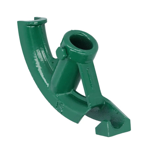 Estink Heavy Duty Cast Iron Manual Pipe Bender For 90 To 180 Degree Precise Bends, green metal tool for shaping pipes.