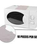 Microwave Waveguide Cover Mica Sheet Replacement for ovens on top of microwave shown in a set of ten pieces