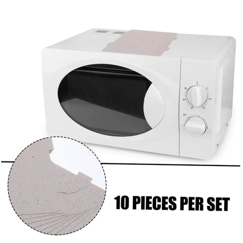 Microwave Waveguide Cover Mica Sheet Replacement for ovens on top of microwave shown in a set of ten pieces